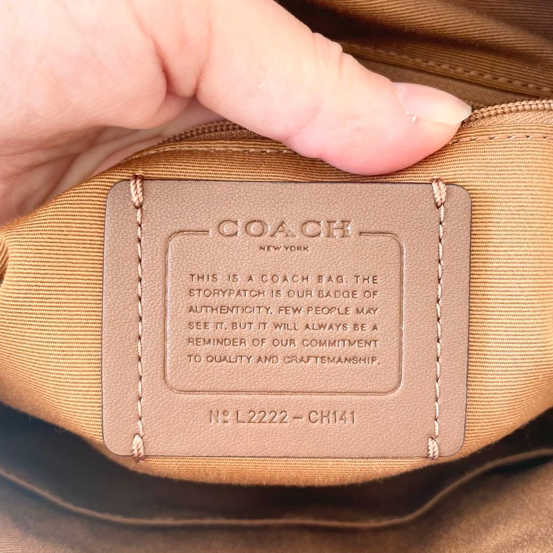 【新品】COACH 2way ハンドバッグ ローアン サッチェル シャンブレー