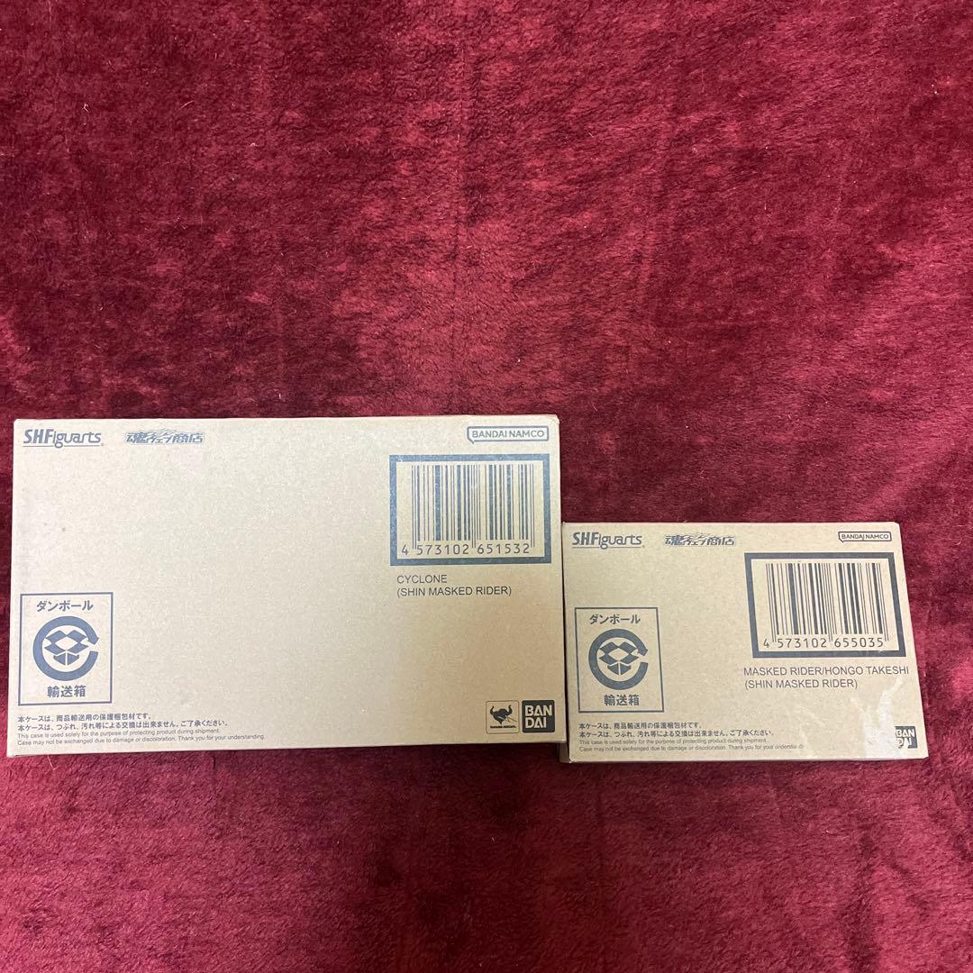SHフィギュアアーツ　シン、仮面ライダー本郷&サイクロン号