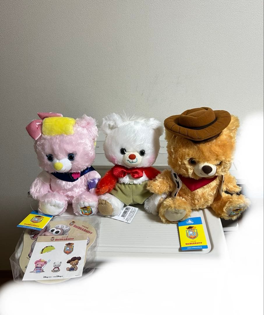 ユニベアシティぬいぐるみ（ハウディ、ポッテリー、スポーク）