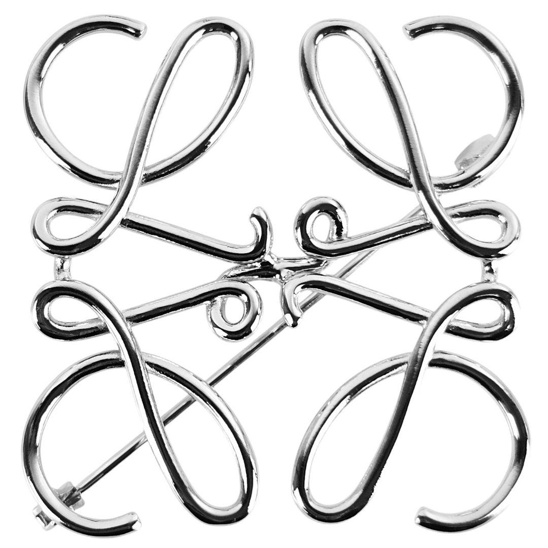 美品 ロエベ LOEWE Anagram Brooch アナグラム ブローチ