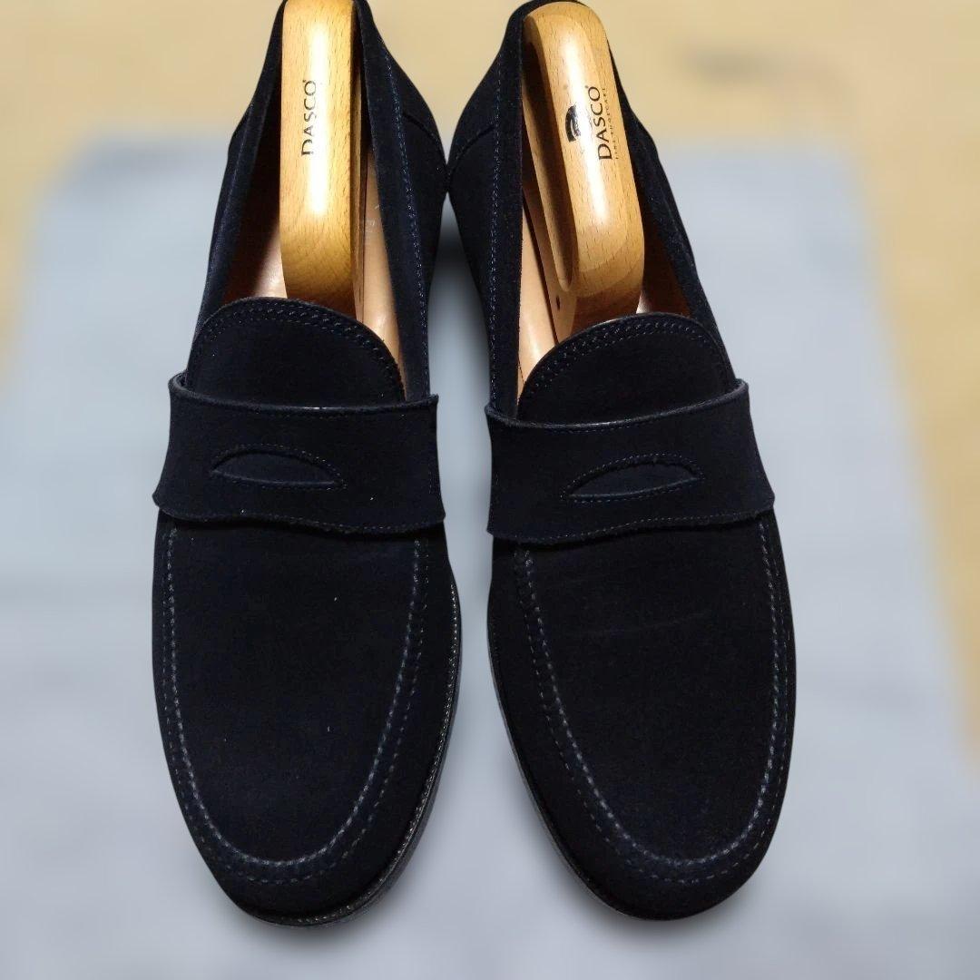 F.lli.Giacomettiフラテッリジャコメッティ ローファー ネイビー