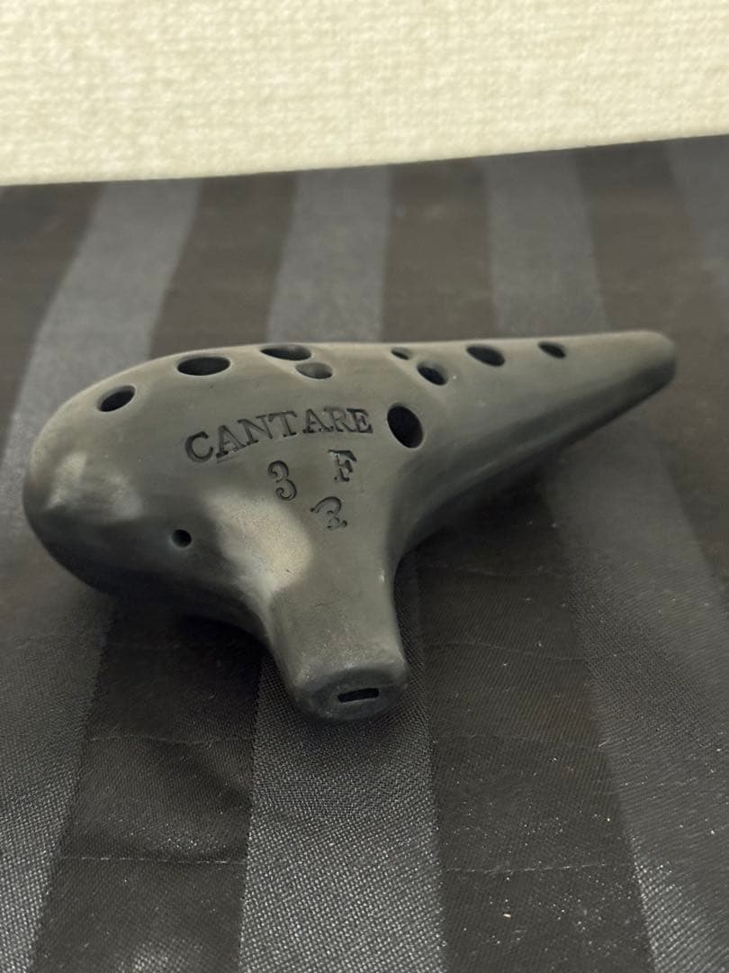 オカリナ　3F 黒　陶　平本