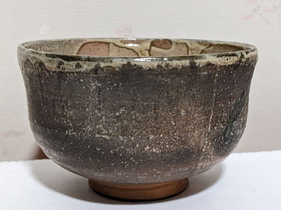 ♦絵唐津 割高台 抹茶盌 茶道具 唐津焼 コレクション 骨董品 アンティーク
