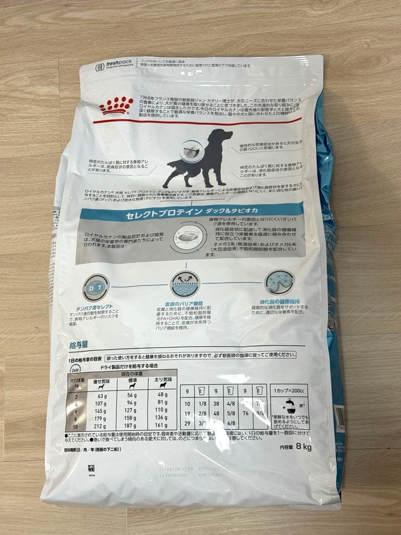 【みみ】 CANIN セレクトプロテイン ダック&タピオカ8kg