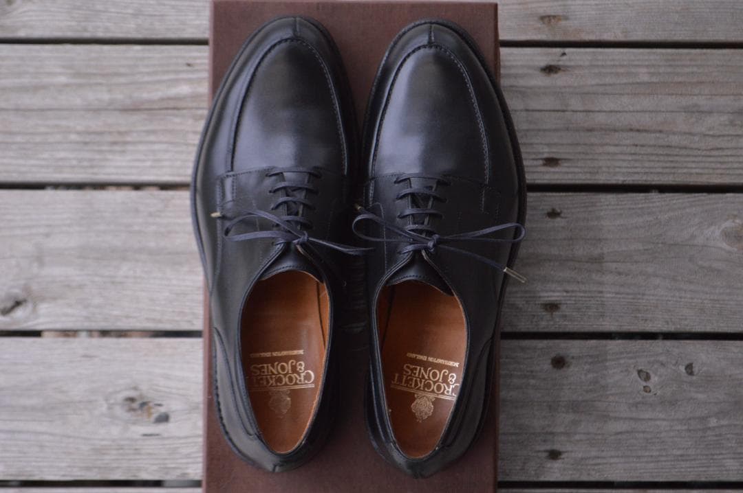 CROCKETT＆JONES　DURHAM　7.5E　ブラック　Uチップ