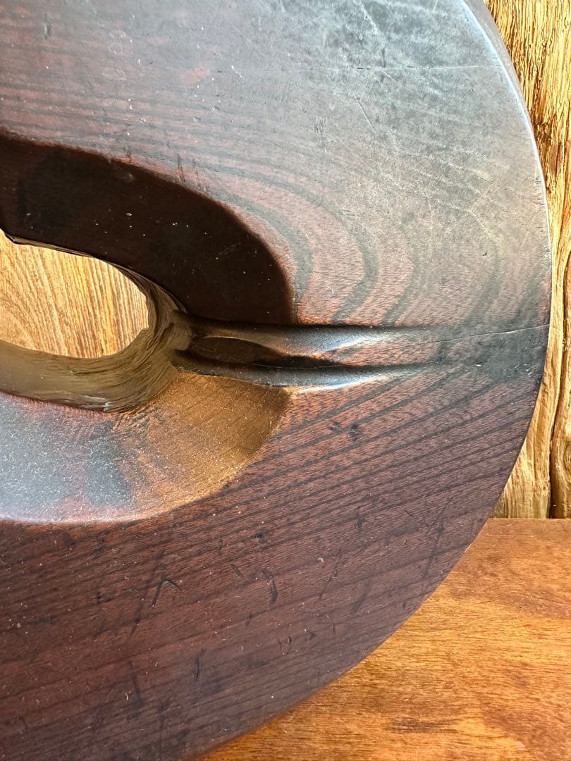 自在鉤　木彫　オブジェ　彫刻　古民芸　大迫力　とろとろ