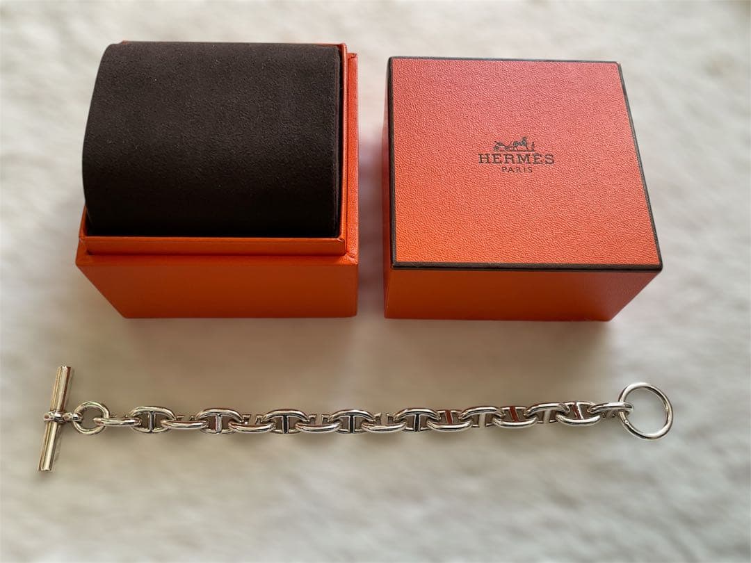 【美品】HERMES エルメス シェーヌダンクル MM 16ブレスレット