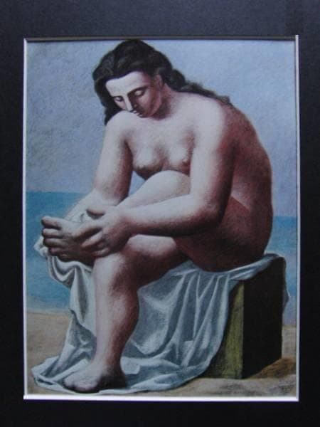 パブロ・ピカソ、Nu assis s'essuyant le Pied、希少図版