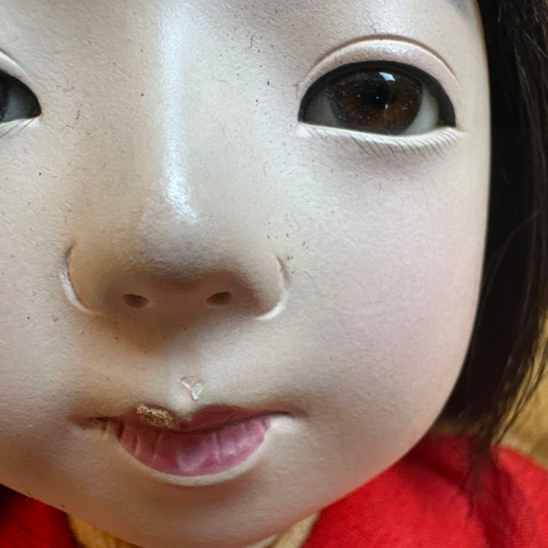 瞬間的お値下げ❣️ヴィンテージ　市松人形 真っ赤なお着物がかわいい