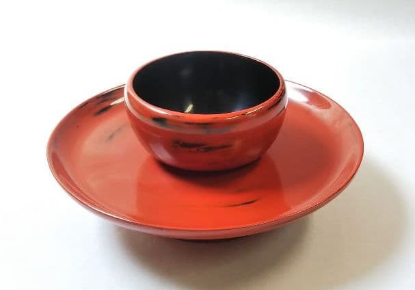 茶道具 天目台 根来塗 乾漆 丸山東斎 新品 天目茶碗 中川正斎