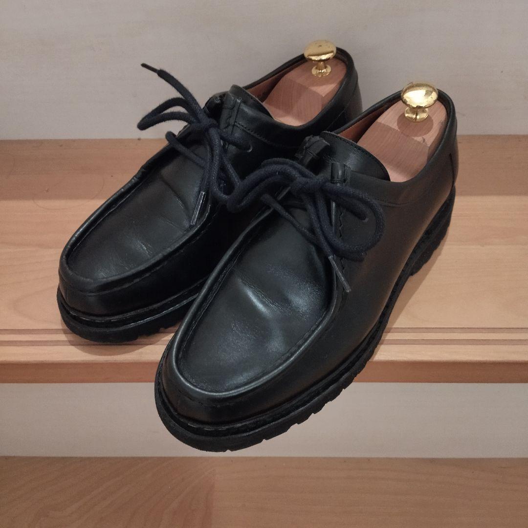 バーウィック　チロリアンシューズ　25.5㎝（UK６ 1/2）ブラック黒　革靴