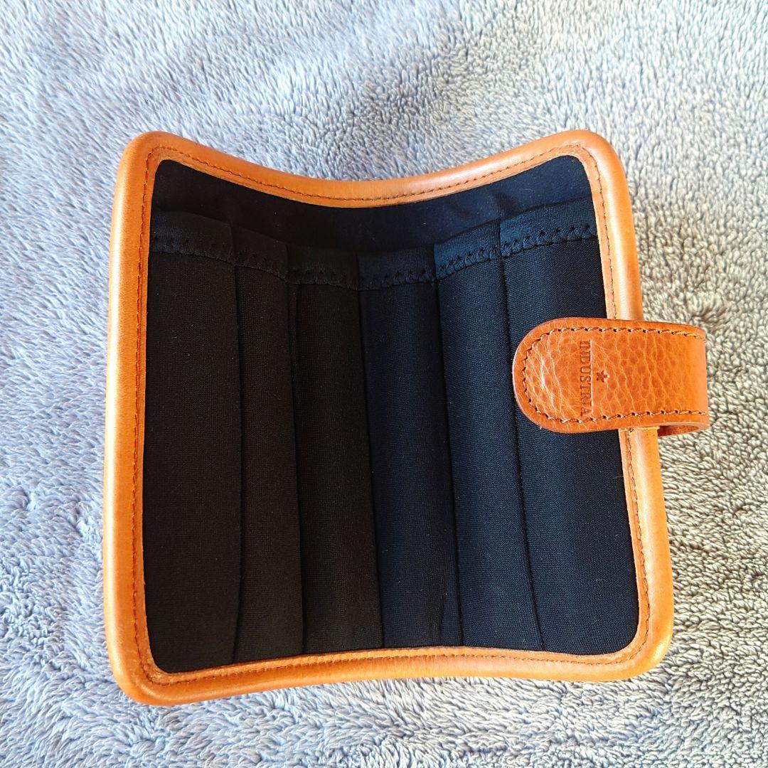 INDUSTRIA★ オムレットペンケース6 キャメル (6本用) レザー