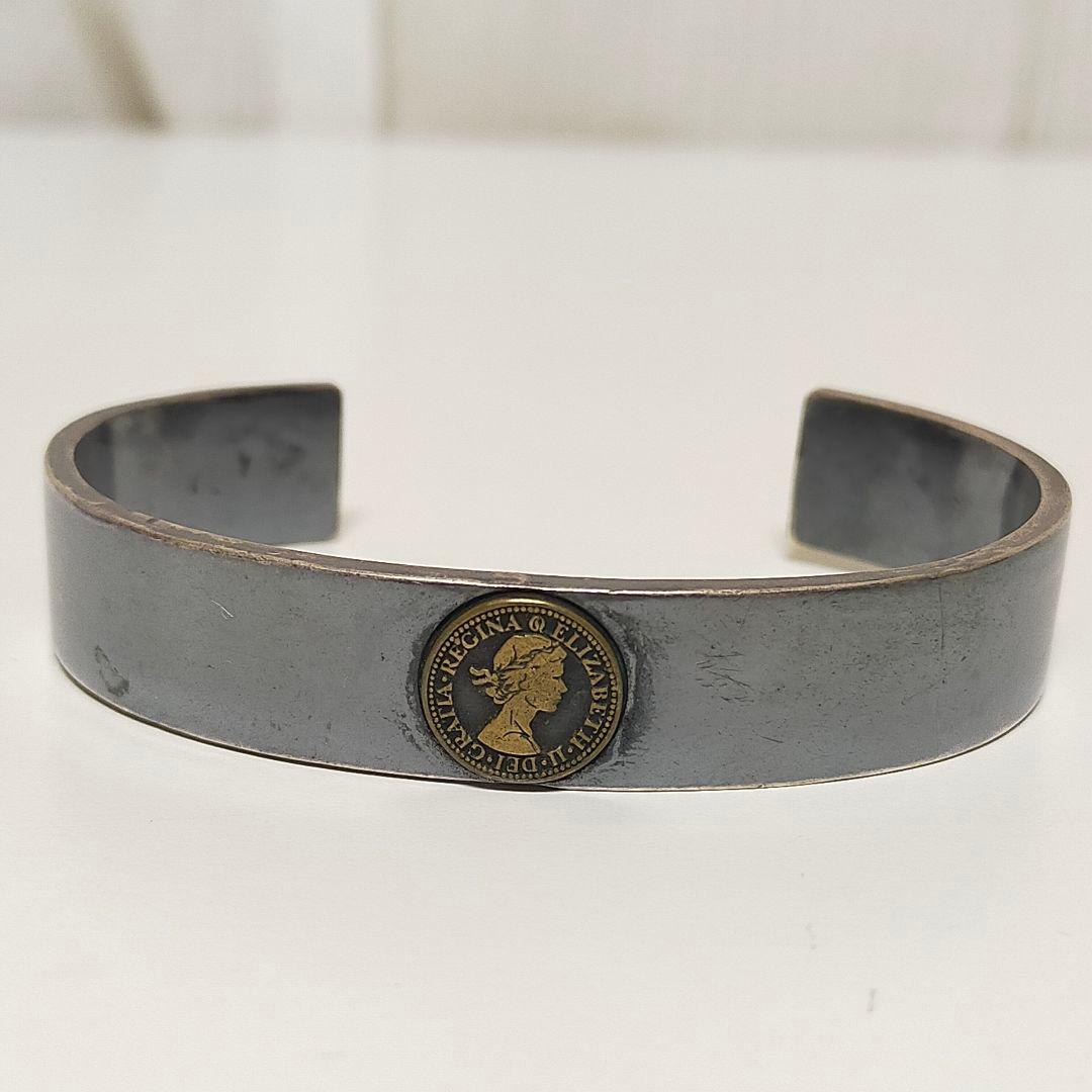 AQUA SILVER 幸せを運ぶ 6ペンスバングル BG-089BRF