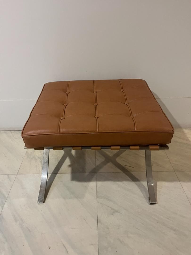 【オットマン】【スツール】バルセロナチェアブラウン ミース・ファン・デル・ローエ