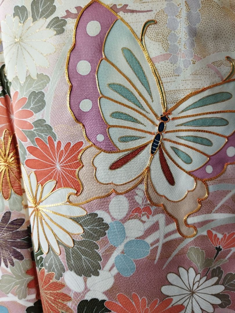 TAO様　432.可愛いくすみピンク　振袖7点セット 正絹　フルセット　成人式