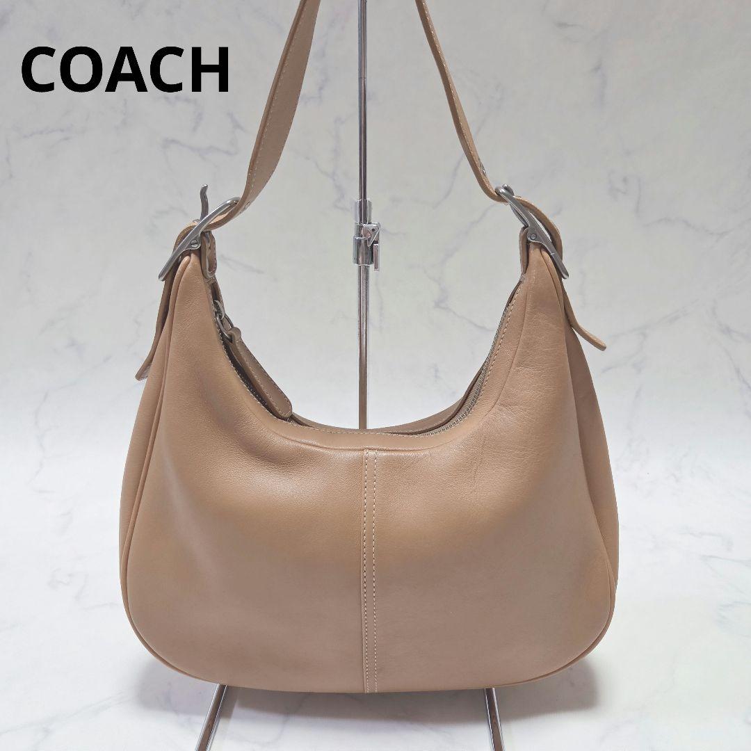 美品✨コーチ COACH ワンショルダー オールドコーチ ハーフムーン レザー