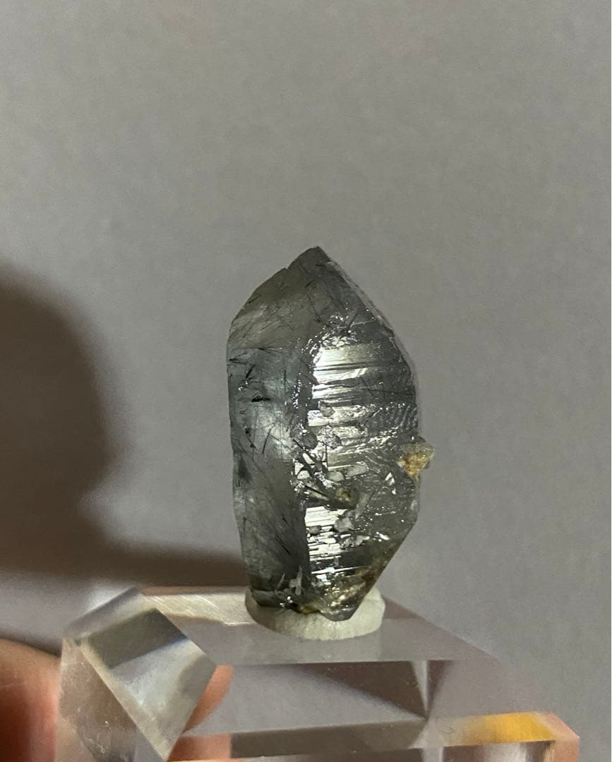 ブルークォーツ　ブラジル　原石　ポイント　天然石