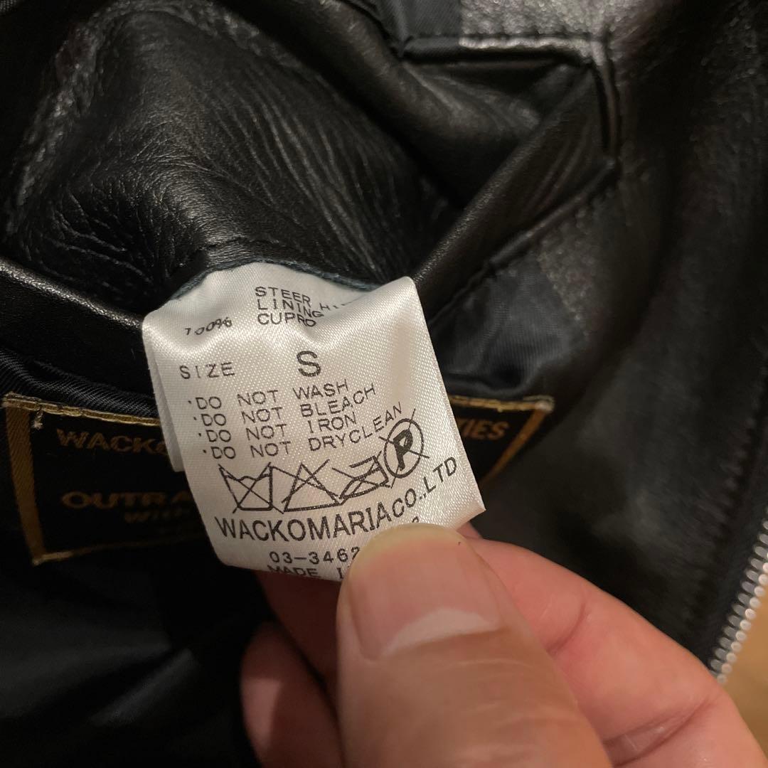 ワコマリア　レザージャケット　サイズS シングルライダース　wackomaria