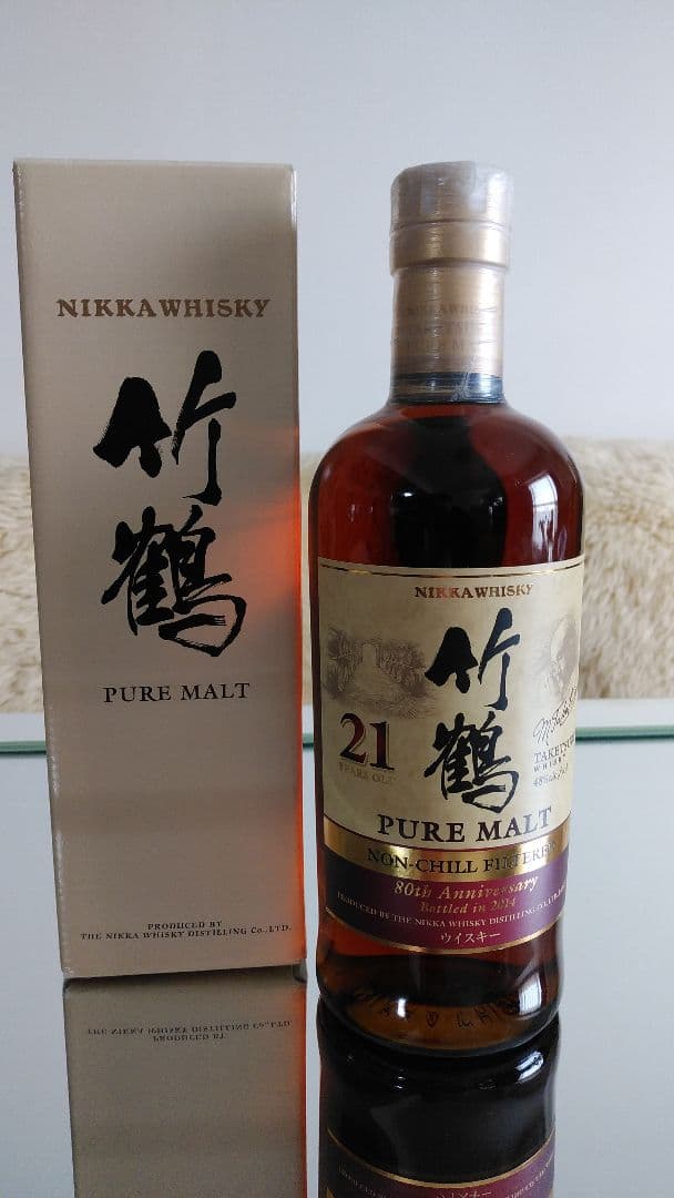 竹鶴21年 PURE MALT 限定ボトル 80th Anniversary