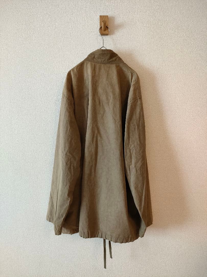 02201-0061 コットンリネンウェザージップシャツジャケット