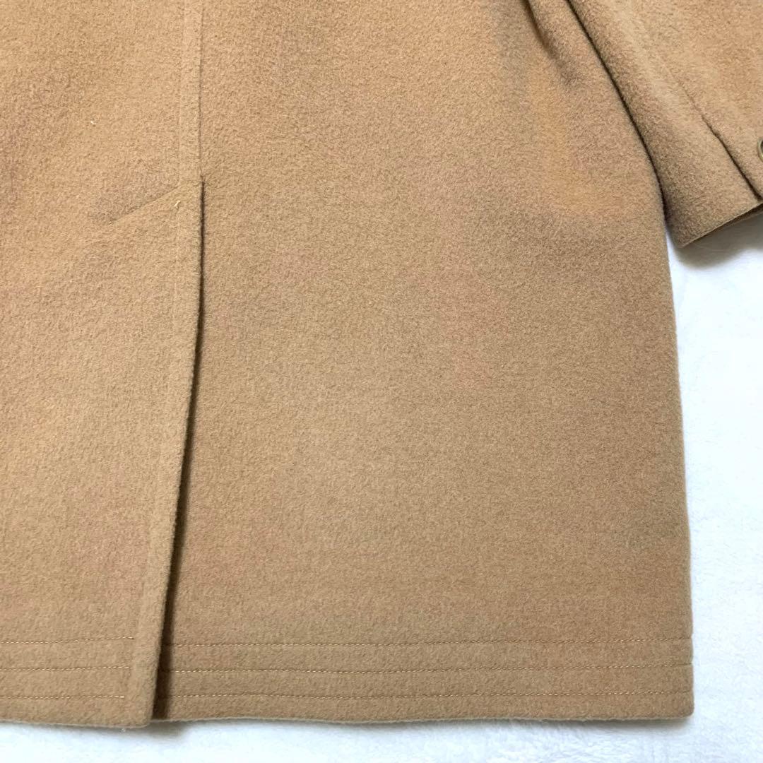 最高級 JAEGER イエガー 英国製 コート キャメル100% ベロア襟