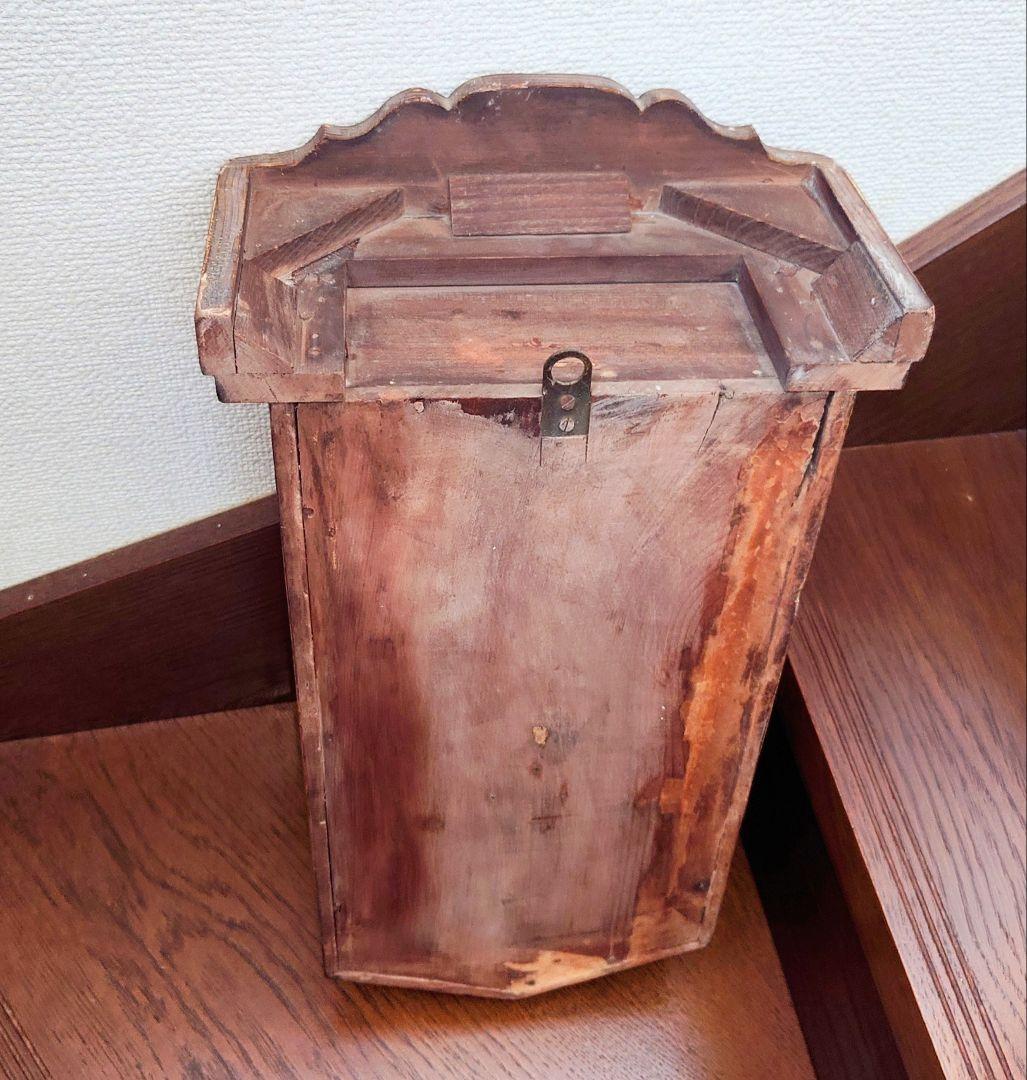 専用〈完動・美品〉鯱鉾印時計社　宮型ゼンマイ式振り子時計　ボンボン時計　古時計