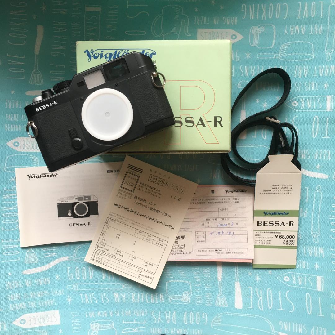 《難あり実用》 ベッサR コシナ フォクトレンダー、箱・取説・付属ストラップ付