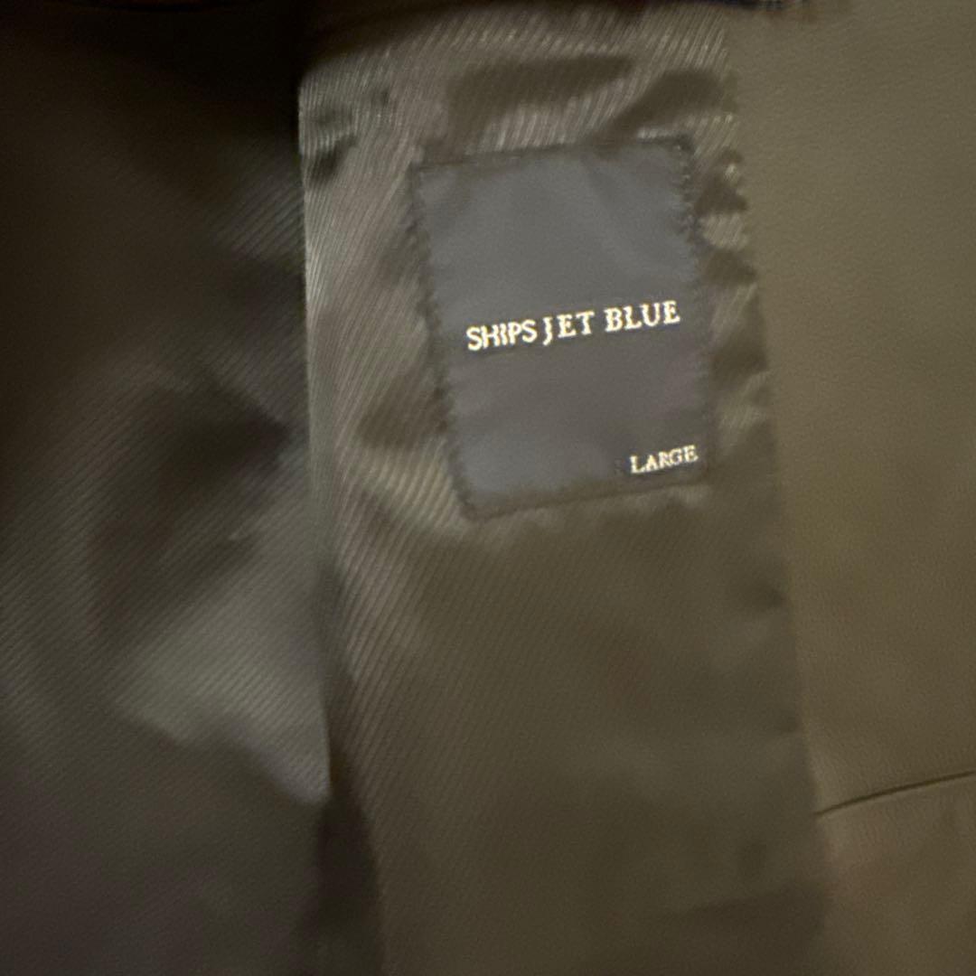 美品　SHIPS JETBLUE シングルライダースジャケット Lサイズ