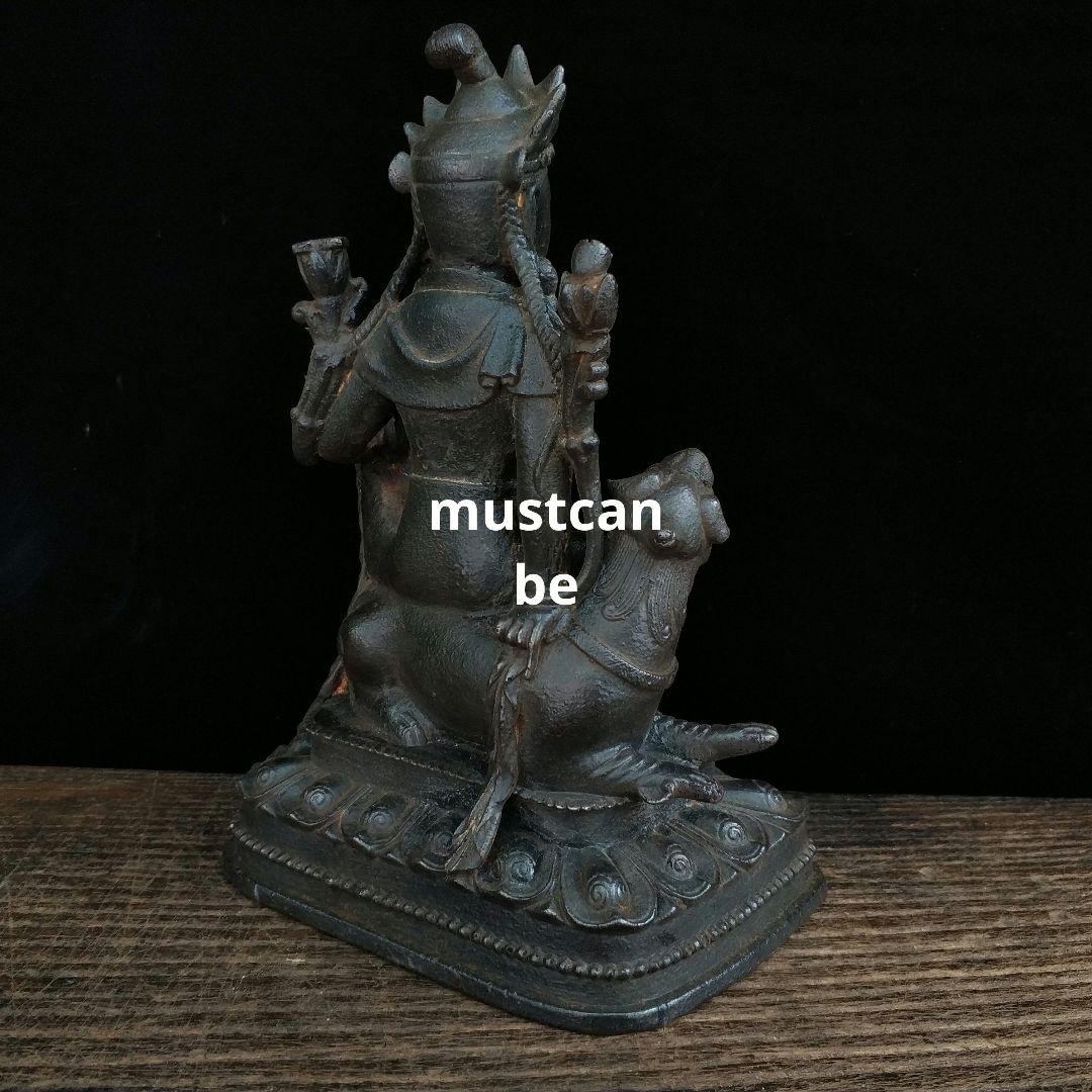 鉄器 仏像 文殊菩薩 茶室 仏堂 書斎 工芸品 置物