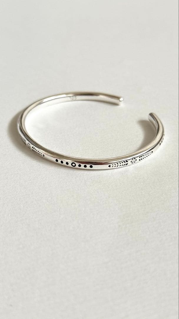 ヴィンテージ 925 シルバーバングル 50s 60s マルジェラ 好きな方へ