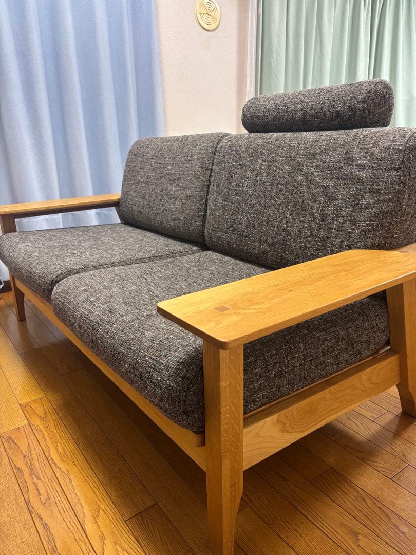 【美品】ソファ2人掛け 東京インテリア　オークライフシリーズ