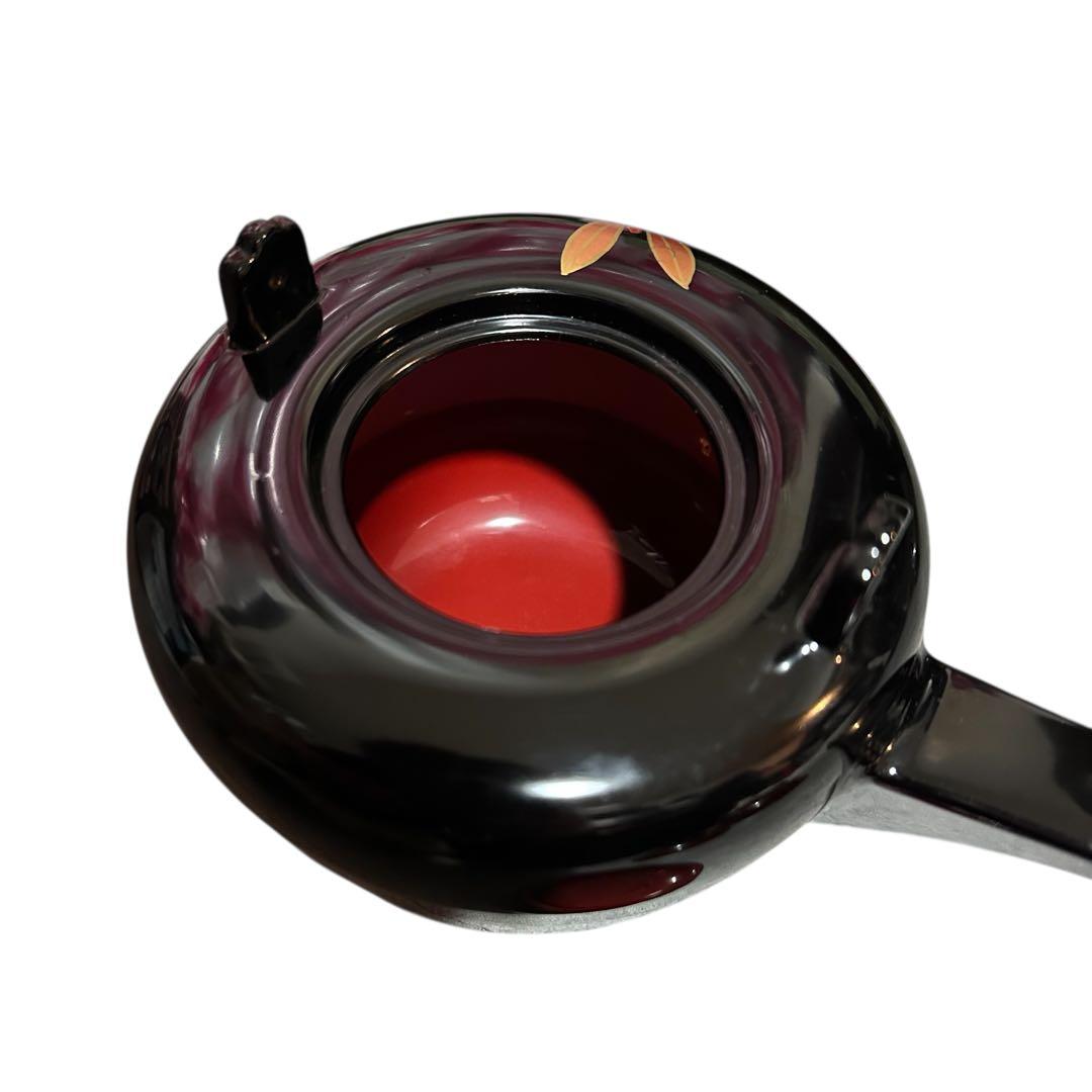 お屠蘇器セット 漆器 鉄せん花柄 酒器