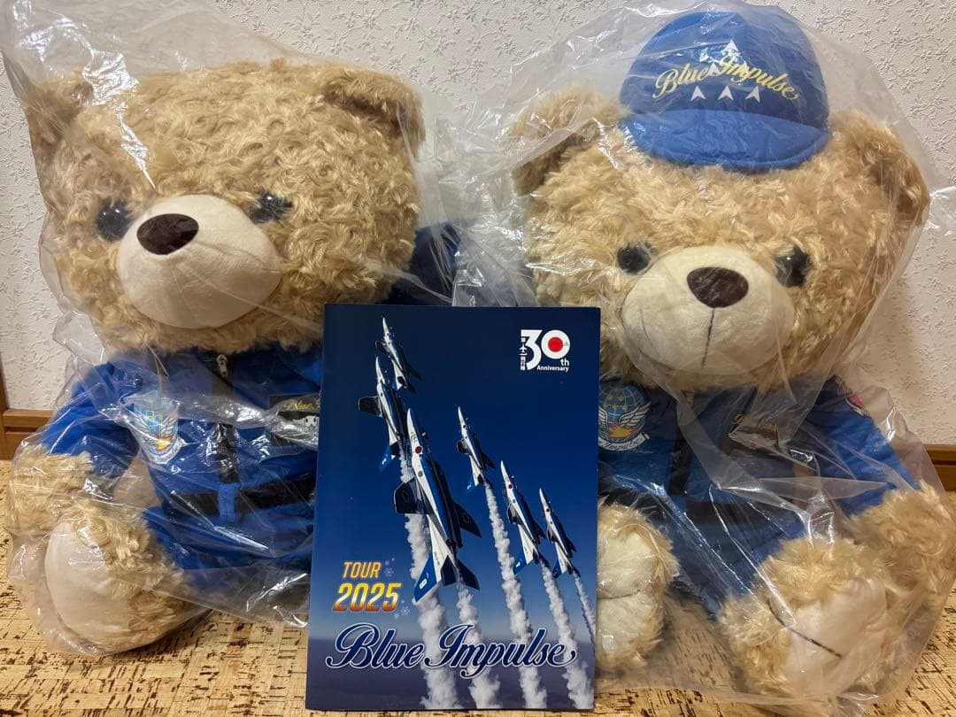 ブルーインパルス BIGサイズぬいぐるみ　２点セット　2025年パンフ付き