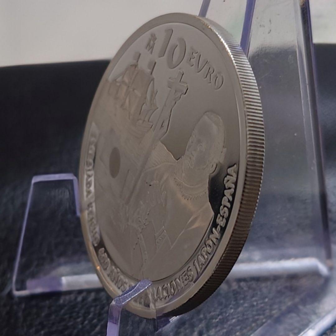 2013年 スペイン銀貨 10ユーロ 慶長遣欧使節団400周年記念銀貨SV925