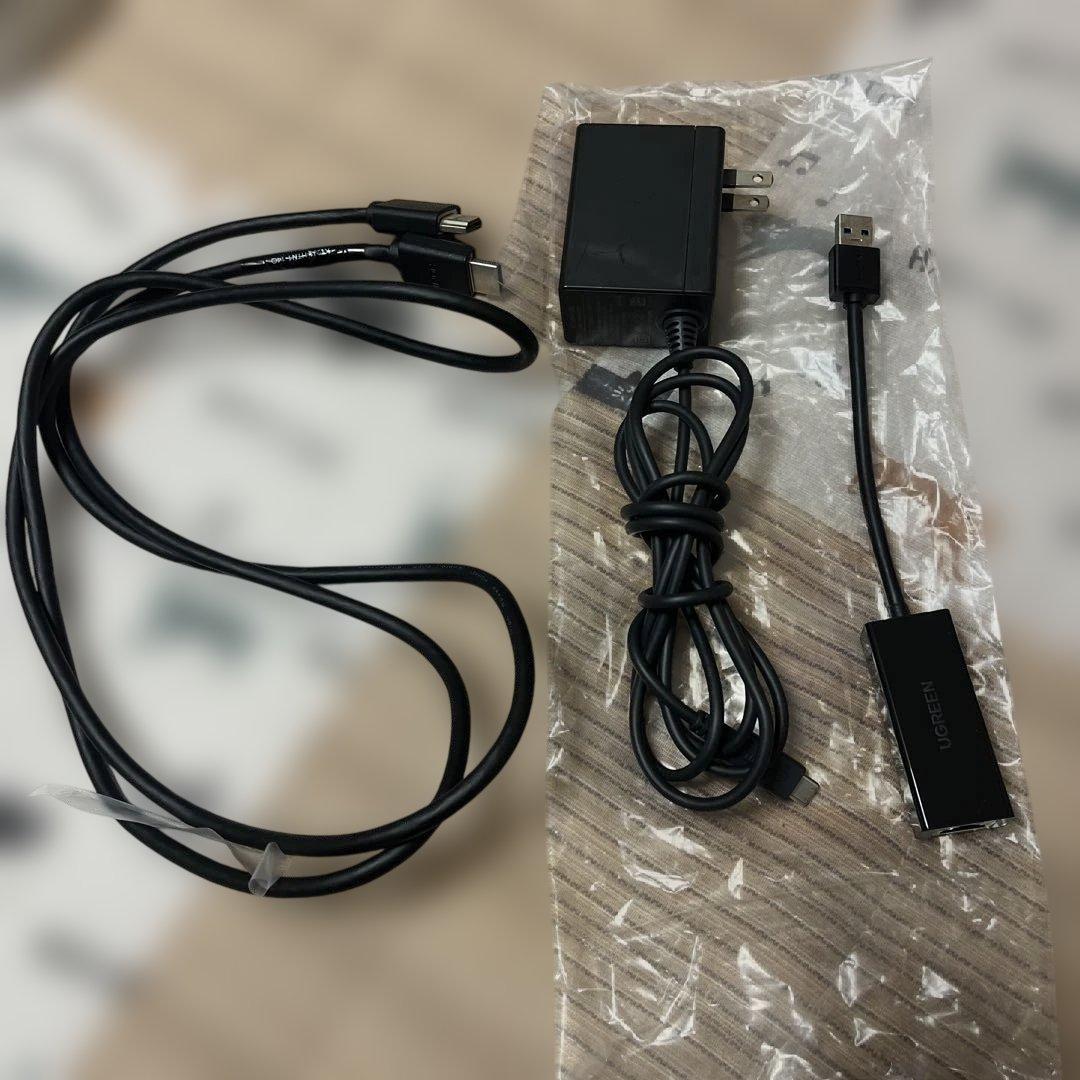 Nintendo Switch 本体 赤/青 有線LANアダプタ付き