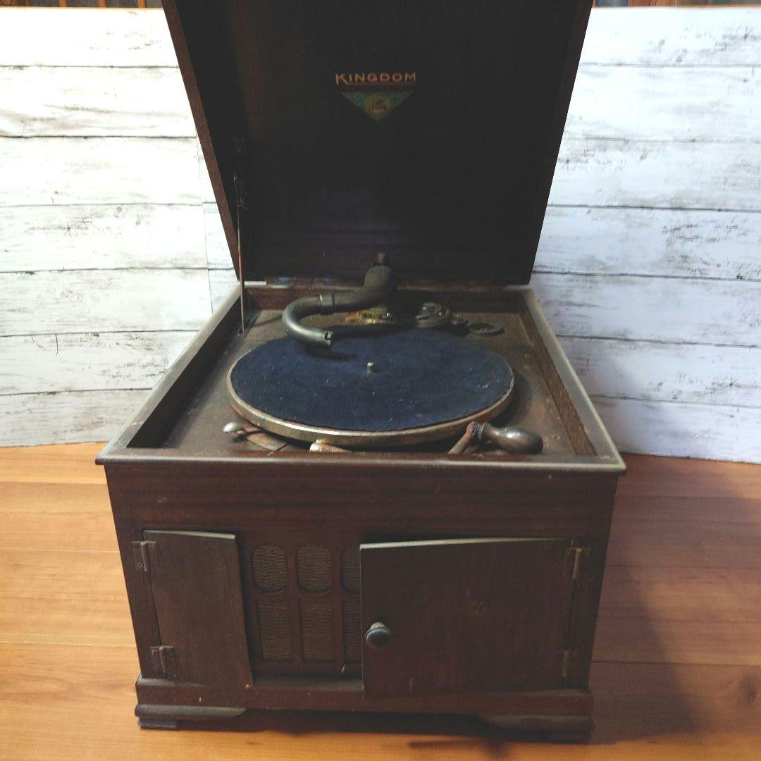 アンティク　ＫＩＮＧＤＯＭ 蓄音機　REGID TERED-TRADE MARK
