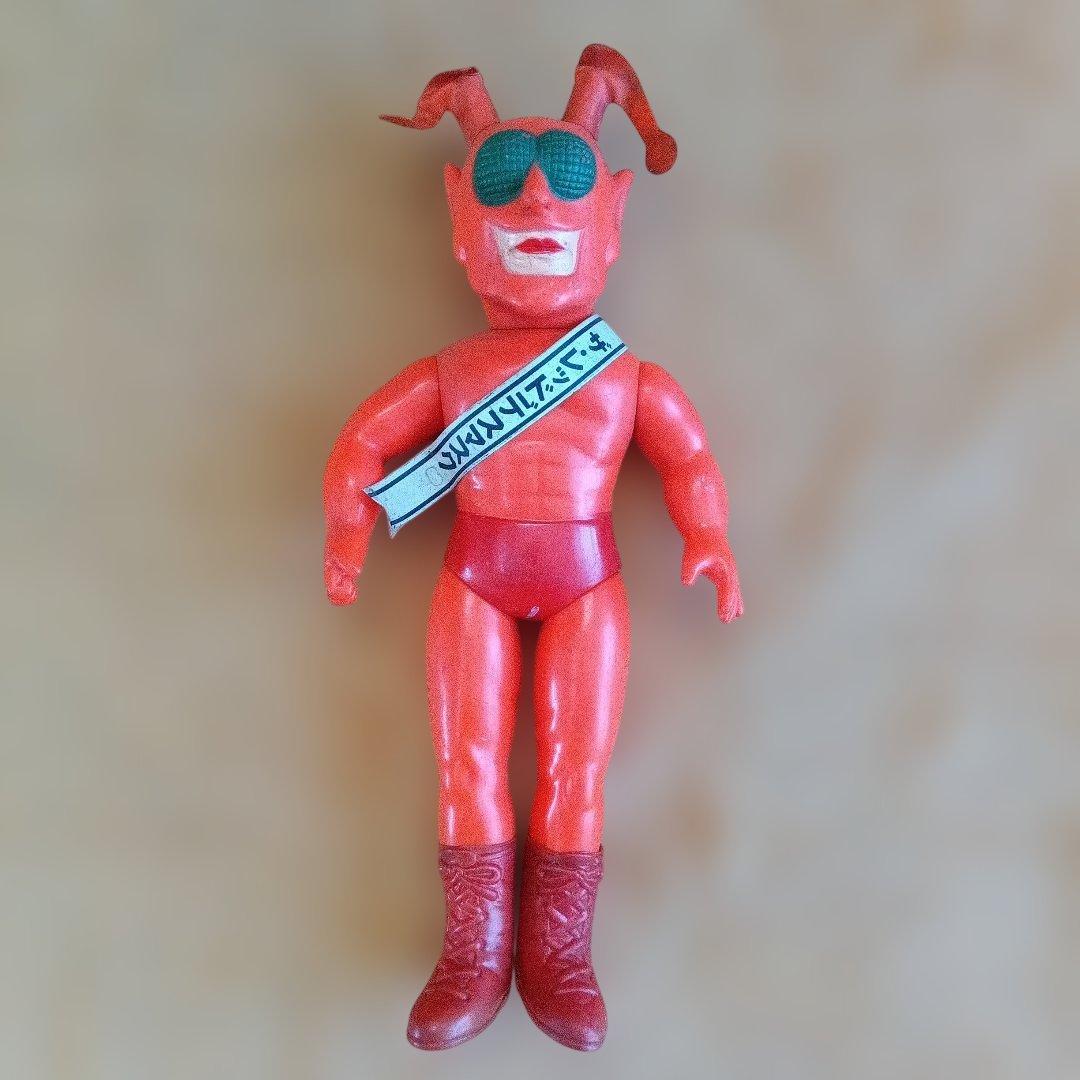 昭和レトロ 中嶋製作所 タイガーマスク ソフビ レッドデスマスク ミスターX