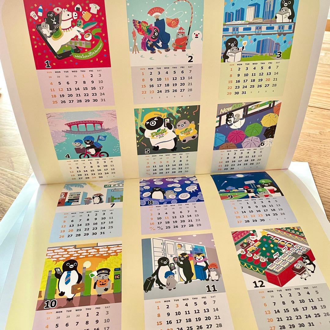 Suica 2026 Calendar 壁掛けカレンダー スイカペンギン