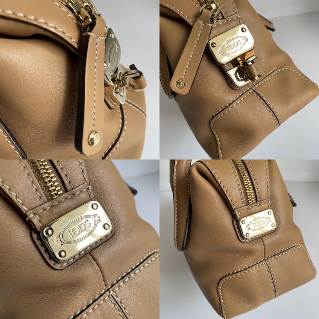 ✨️未使用保管✨️ TOD's ショルダーバッグ　ハンドバッグ 2way 茶色