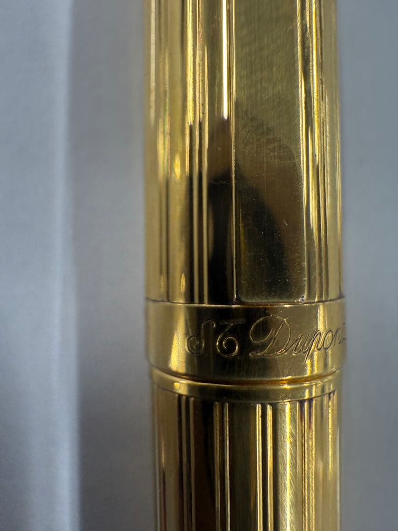 S.T Dupont ゴールド 万年筆 ペン先K14 585