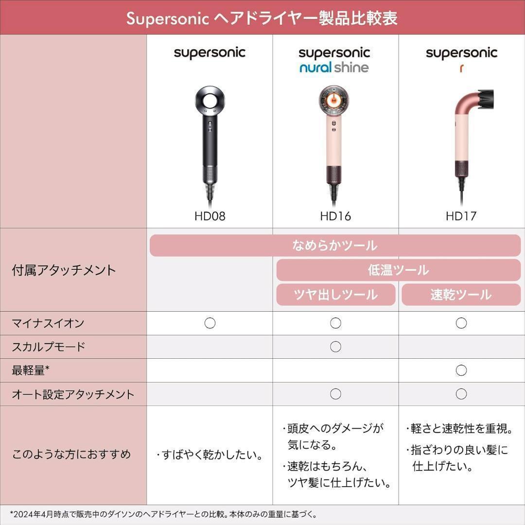 【新品未使用】ダイソン最新ドライヤー さくらチェリー限定色 速乾&艶髪