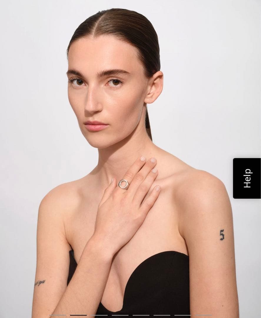 TOMWOOD OVAL OPEN RING 15.5号