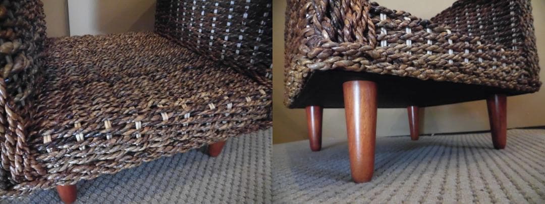 アウトレット送料無料【限定品・新品】★アジアンリゾート風★アバカサイドテーブル