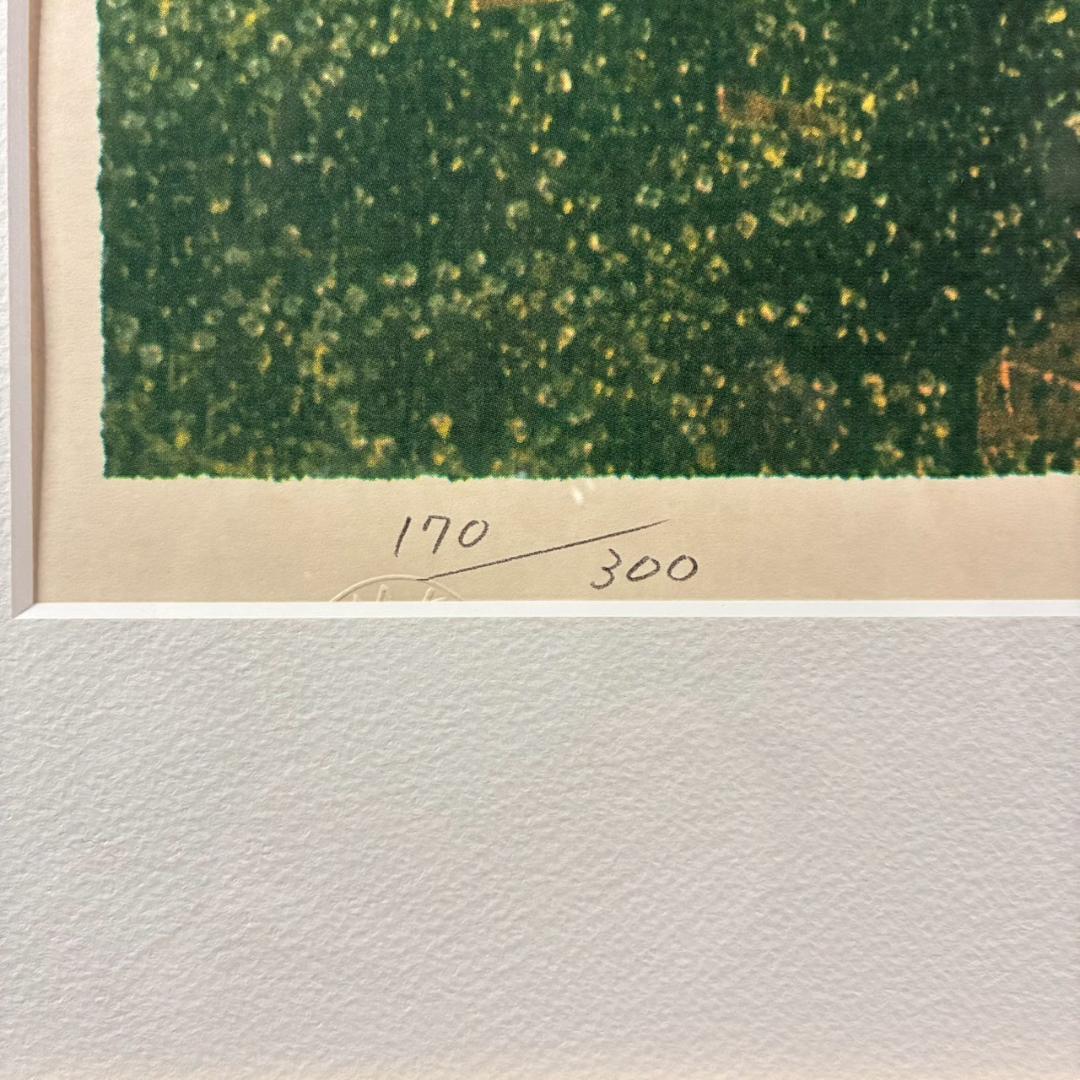 【最終値下げ】美品 山下清「富田林の花火」リトグラフ 落款有 あずま工芸