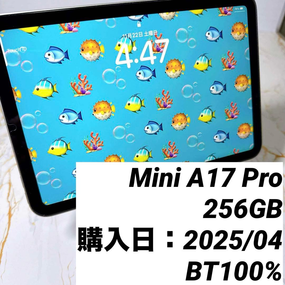 新品同様iPad mini A17 Pro 256GB BT100%