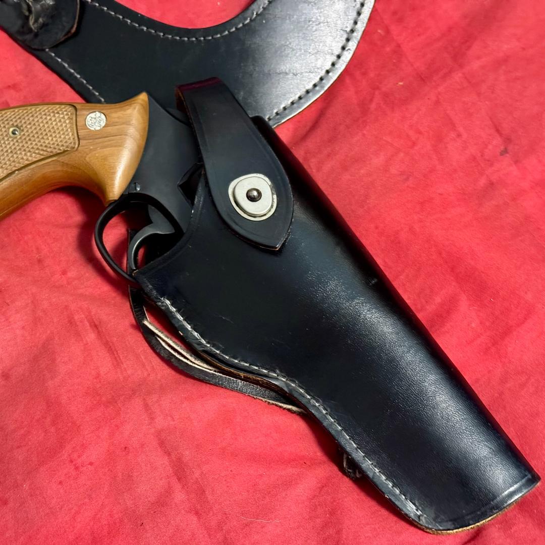 整備済 革製 ショルダーホルスター リボルバー オートマチック 対応