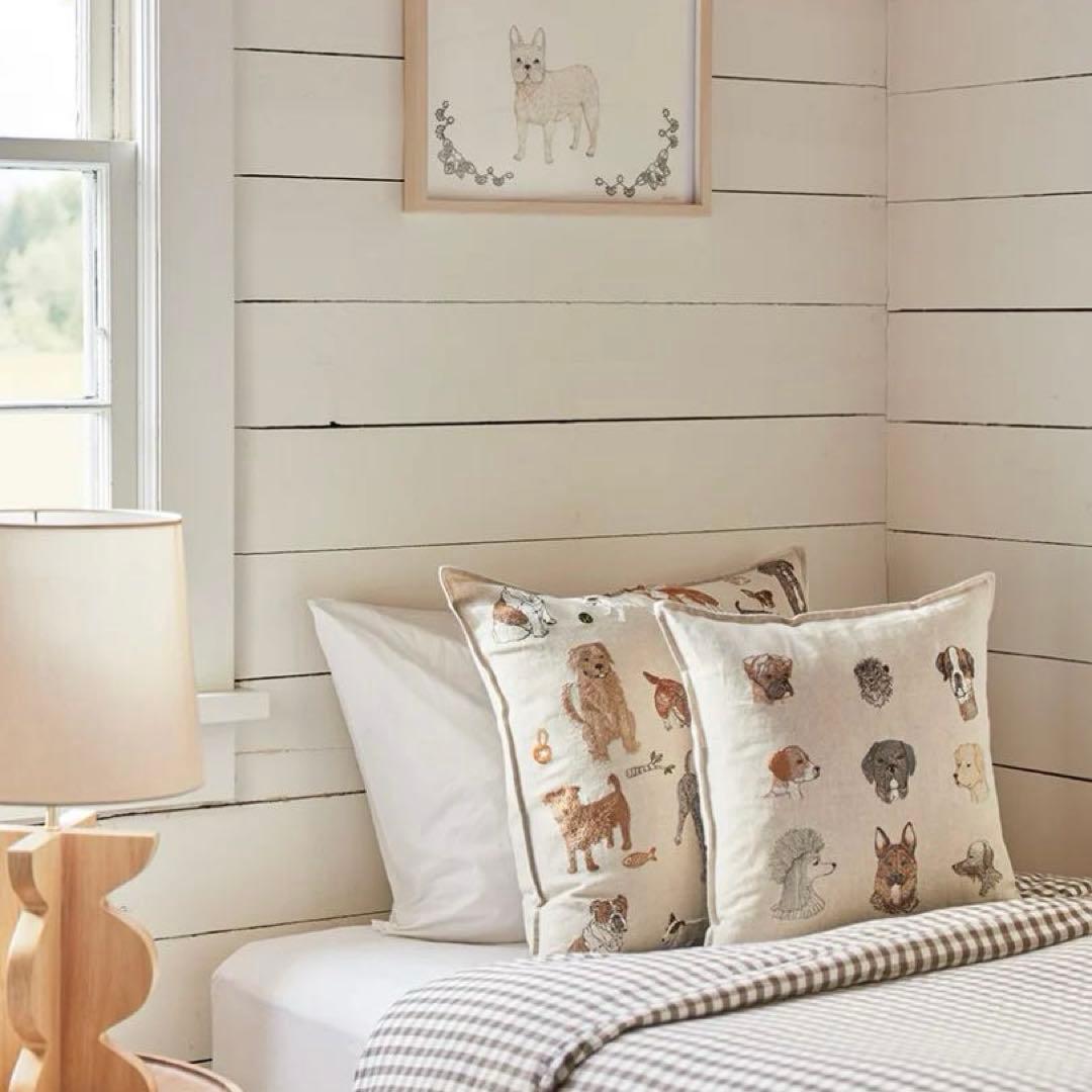 新品／Coral & Tusk クッションカバー Dogs 犬 コーラル&タスク