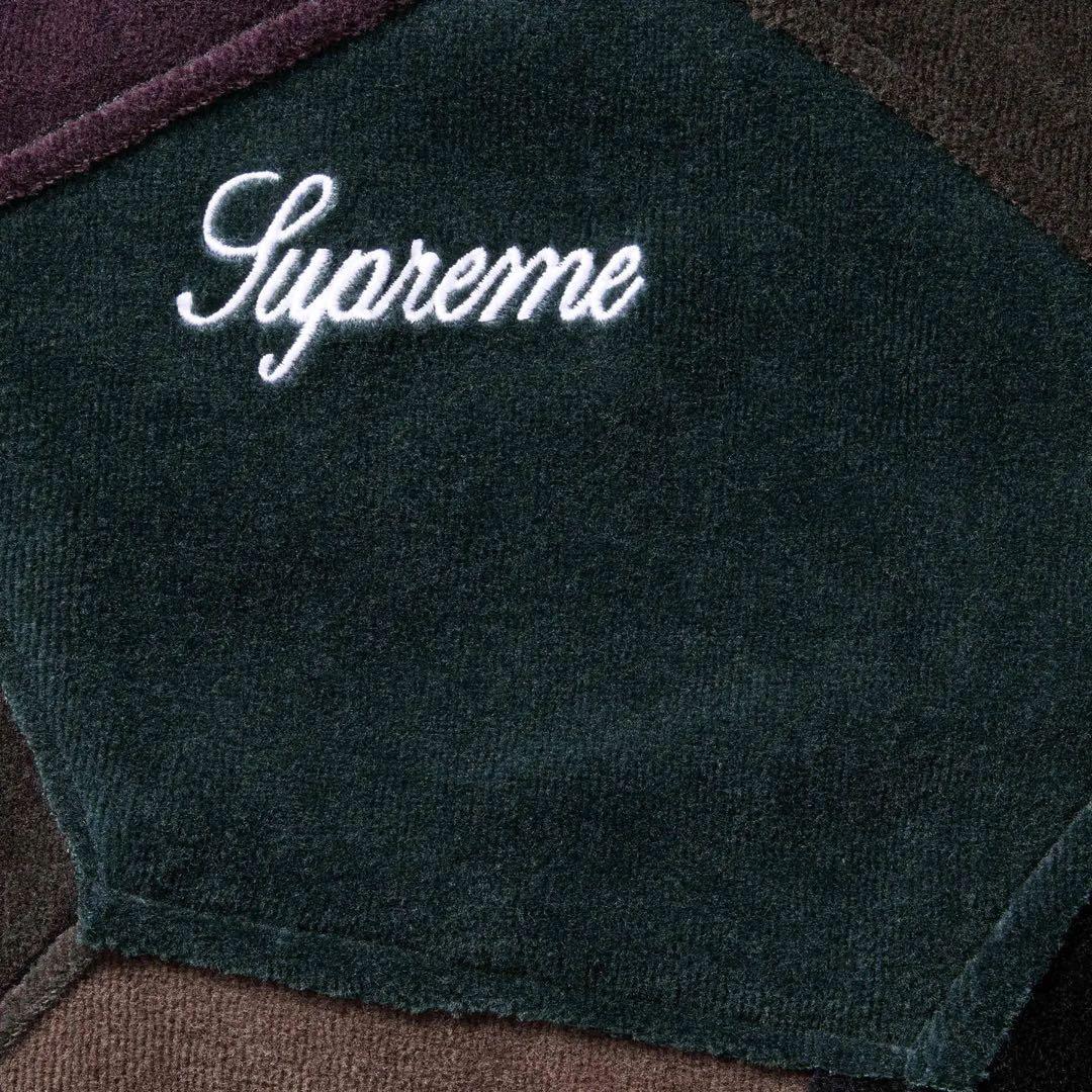 ジャケット・アウター Supreme Patchwork Velour Track Jacket