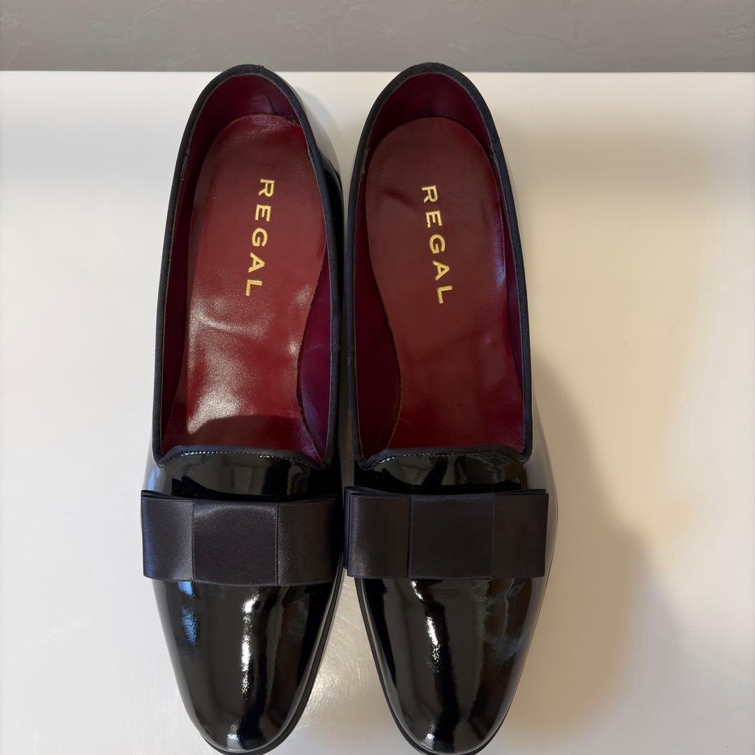 リーガル REGAL オペラパンプス ローファー 425R ブラック 25cm