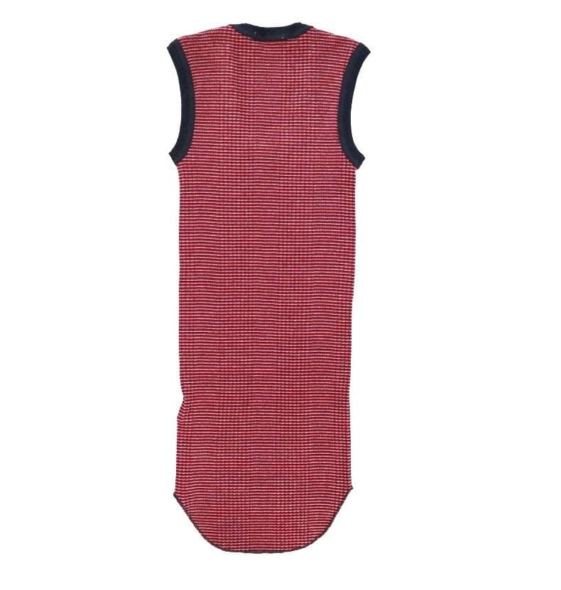 ★美品 FUMIKA UCHIDA ボーダー Uネック リブタントップ Navy